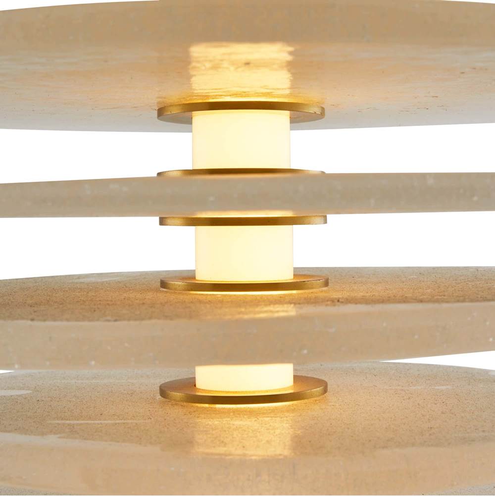 Arteriors Home 49522  Led/clear Seedy Glass/antique Brass Image 2
