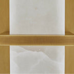 Arteriors Home 49525  2 Lights/antique Brass/white Alabaster Image 3