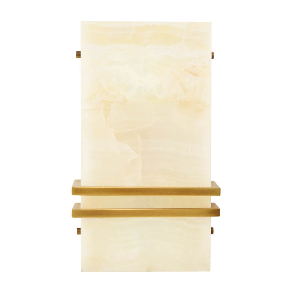 Arteriors Home 49531  2 Light/white Onyx/antique Brass Image 3