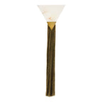 Arteriors Home  1 Light/white Alabaster/antique Brass/gray Microfiber