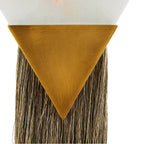 Arteriors Home 49539  1 Light/white Alabaster/antique Brass/gray Microfiber Image 2