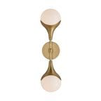 Arteriors Home  2 Light/antique Brass/opal Glass