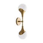 Arteriors Home 49637  2 Light/antique Brass/opal Glass Image 2