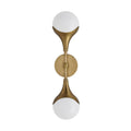 Arteriors Home 49637  2 Light/antique Brass/opal Glass Image 1