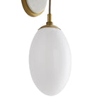 Arteriors Home 49648  1 Light/opal Glass/antique Brass/white Marble Image 2