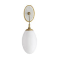 Arteriors Home 49648  1 Light/opal Glass/antique Brass/white Marble Image 1