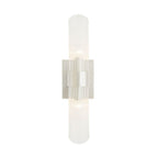 Arteriors Home  2 Light/polished Nickel/clear Ribbed Glass