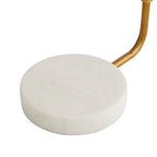 Arteriors Home 49735 Heritage Brass Antique Brass/heritage Brass/cream Leather/white Marble Image 4