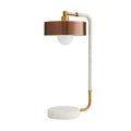 Arteriors Home 49735 Heritage Brass Antique Brass/heritage Brass/cream Leather/white Marble Image 1