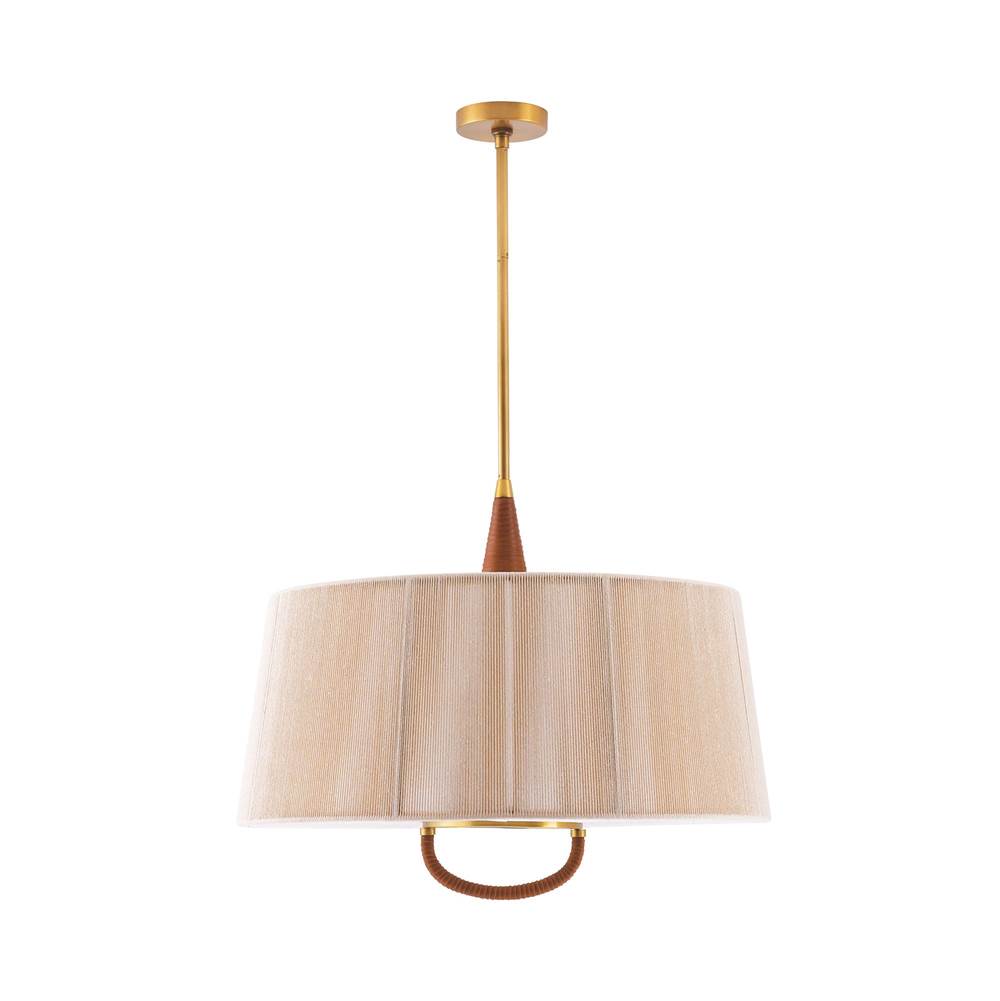 Arteriors Home 49789  Natural/brown/white/antique Brass Image 1