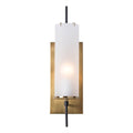 Arteriors Home 49999  1 Light/ Frosted Glass/ Antique Brass/ Bronze Image 1