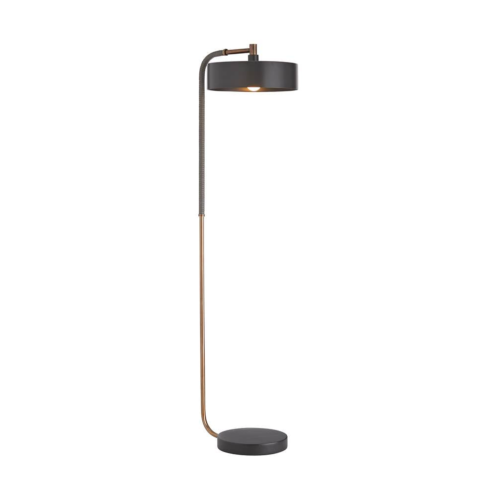 Arteriors Home Aaron Heritage Brass/gray Leather/black Marble