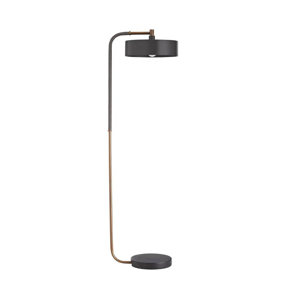 Arteriors Home 79813 Heritage Brass Heritage Brass/gray Leather/black Marble Image 7