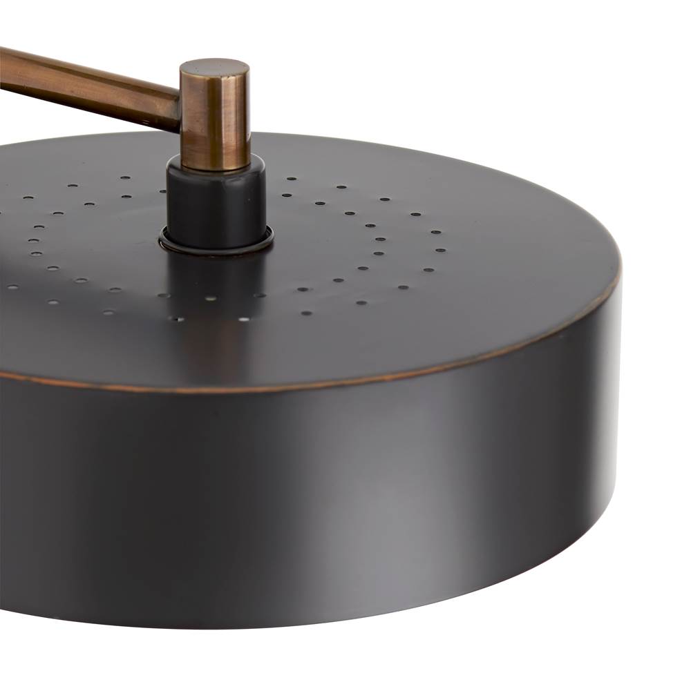 Arteriors Home 79813 Heritage Brass Heritage Brass/gray Leather/black Marble Image 3