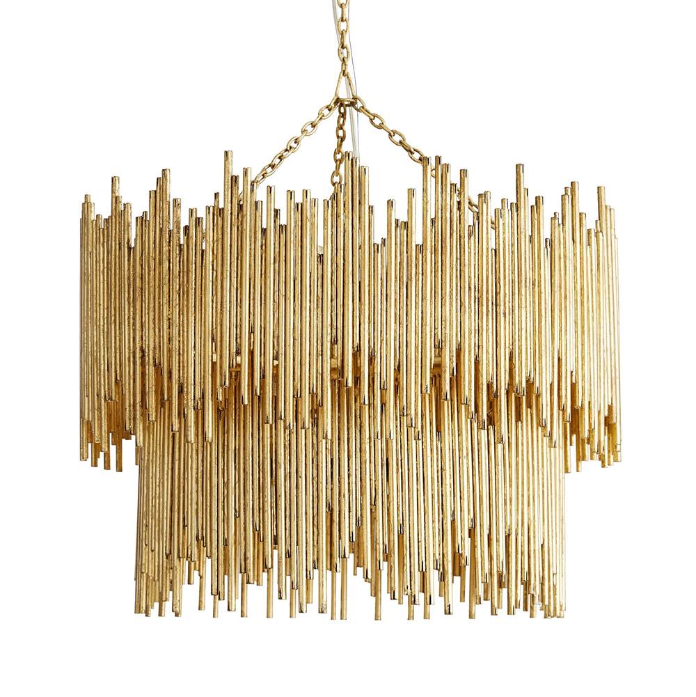 Arteriors Home 84006  8 Light/gold Leafed Iron Image 1