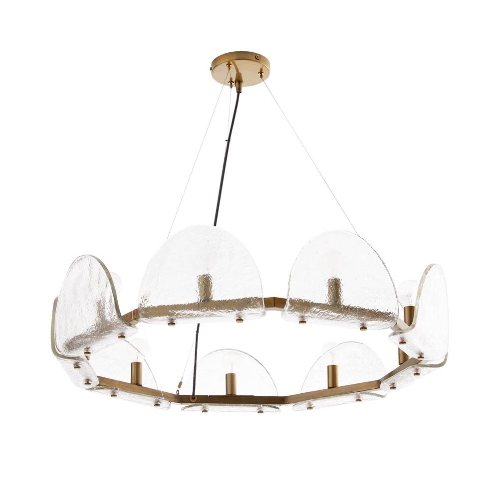 Arteriors Home 84065  Smoke Luster/antique Brass Image 4