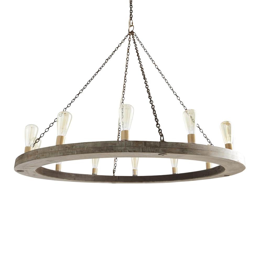 Arteriors Home  12 Light/gray Wood/rusted Iron