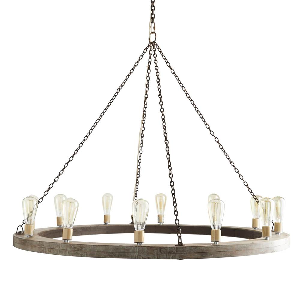 Arteriors Home 84174  12 Light/gray Wood/rusted Iron Image 1