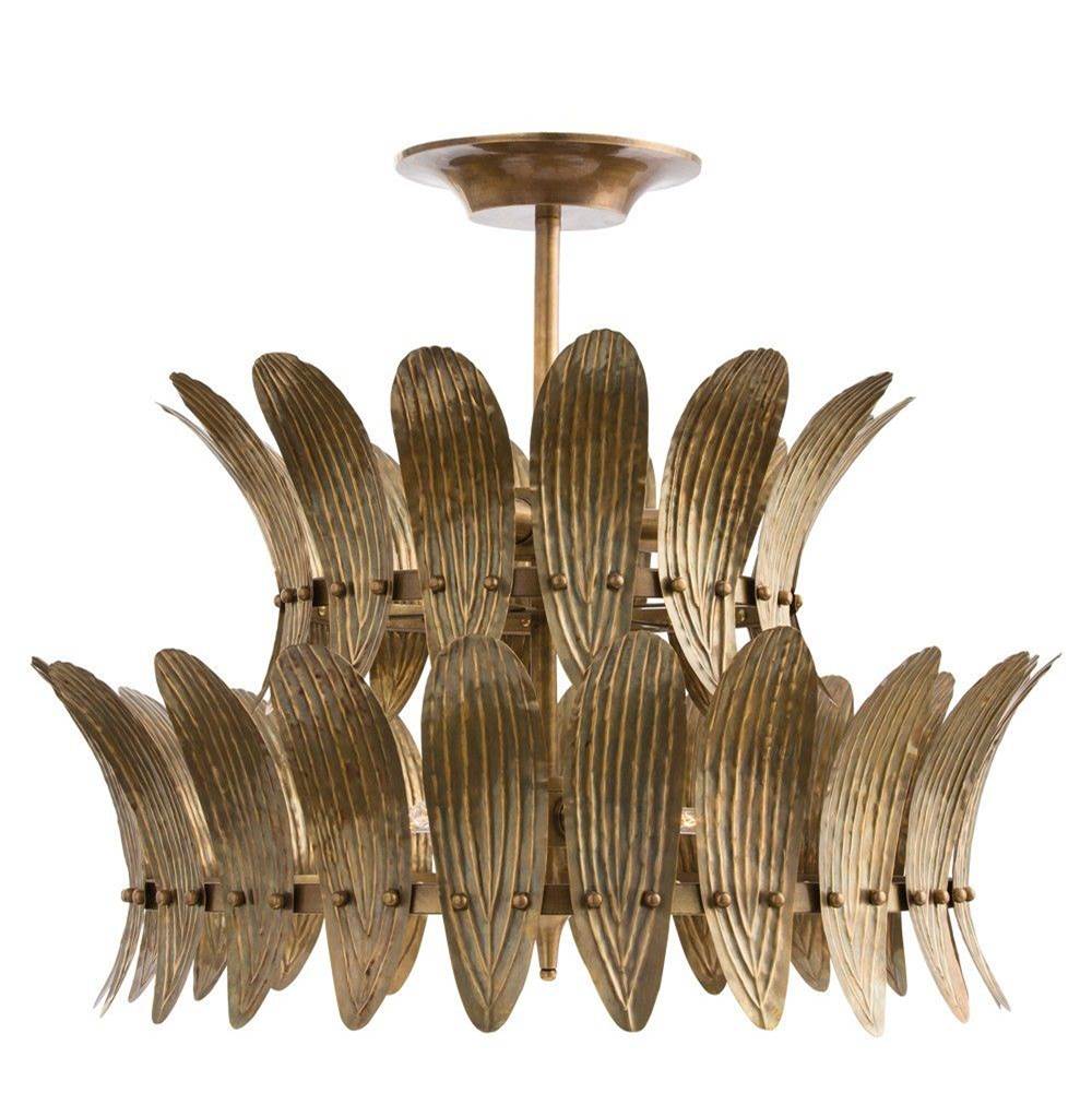 Arteriors Home 84310  8 Light/vintage Brass/frosted Acrylic Diffuser Image 1