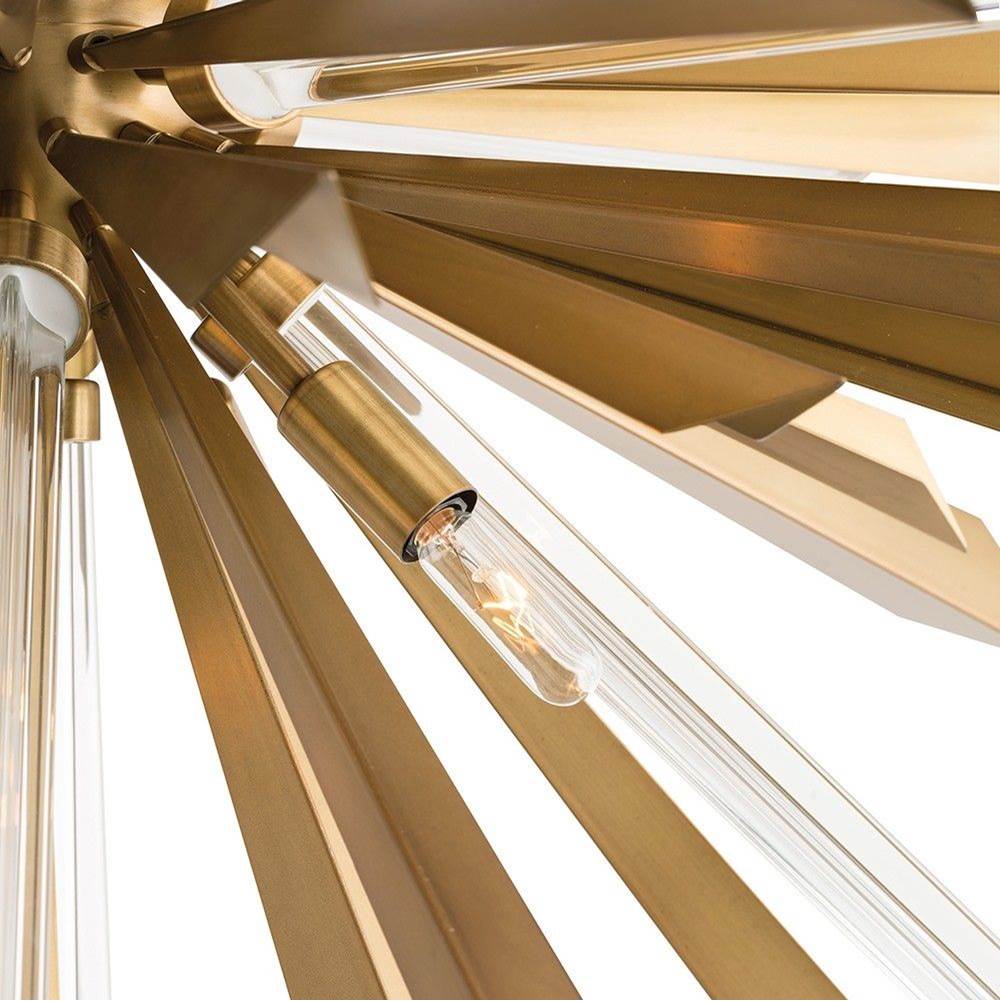 Arteriors Home  8 Light/antique Brass/clear Glass