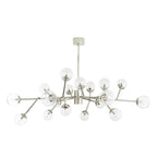 Arteriors Home 89032  18 Light/polished Nickel/clear Glass/swivel Arms Image 1
