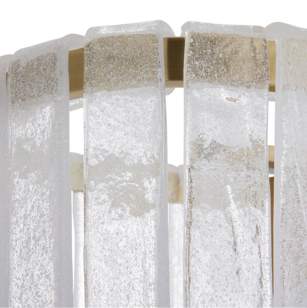 Arteriors Home 89065  7 Light/clear Seedy Glass/antique Brass Image 2