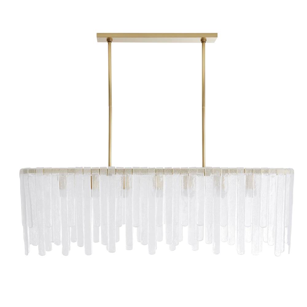 Arteriors Home 89065  7 Light/clear Seedy Glass/antique Brass Image 1