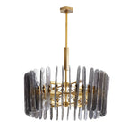 Arteriors Home 89066  8 Light/smoke Seedy Glass/antique Brass Image 4