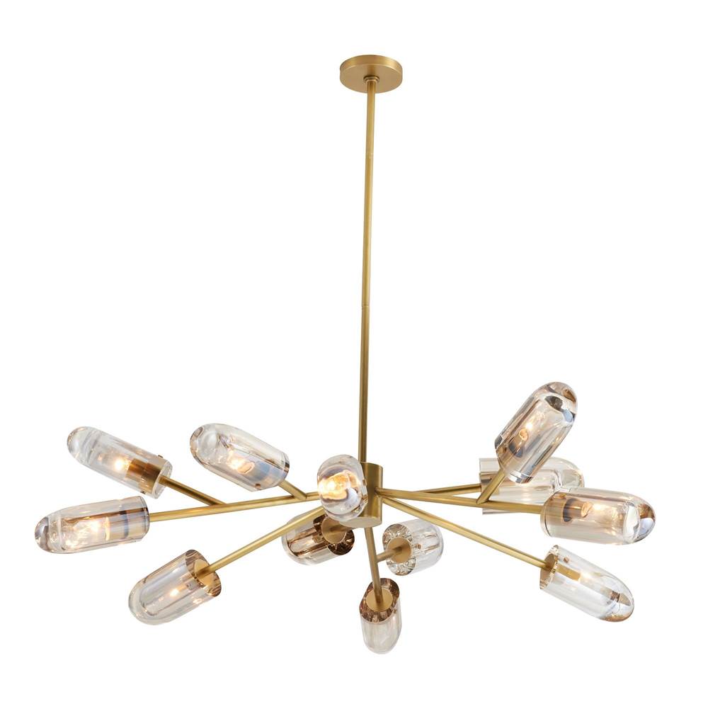 Arteriors Home 89067  12 Light/champagne Crystal/antique Brass Image 3