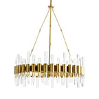 Arteriors Home 89094  8 Light/antique Brass/clear Acrylic Image 1
