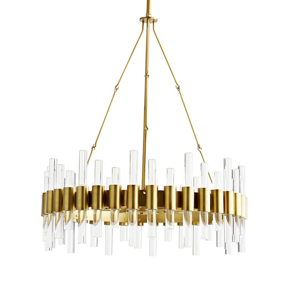 Arteriors Home 89094  8 Light/antique Brass/clear Acrylic Image 1