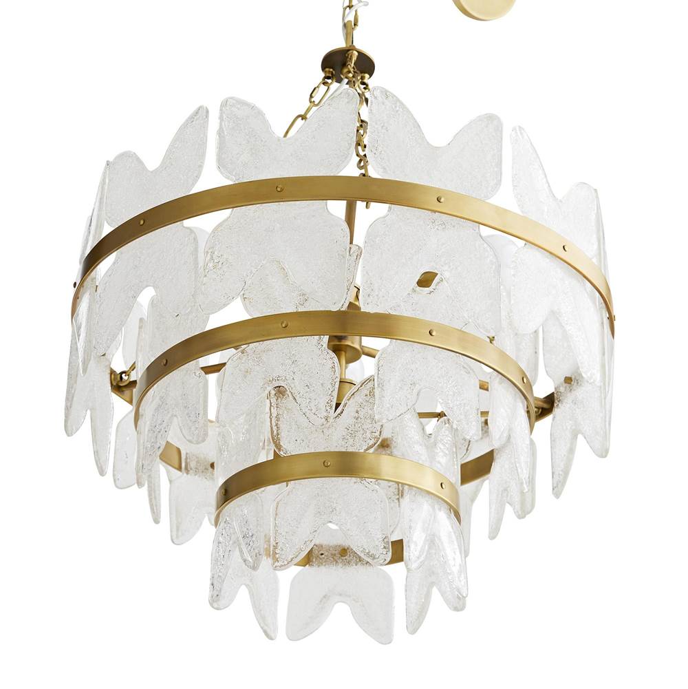 Arteriors Home  7 Light/antique Brass/clear Glass