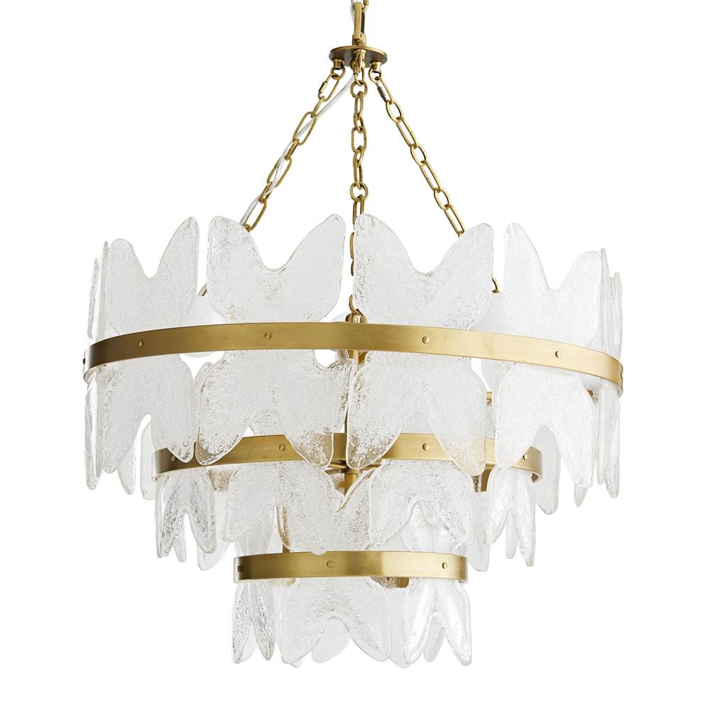 Arteriors Home 89101  7 Light/antique Brass/clear Glass Image 1