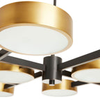 Arteriors Home 89108  10 Light/antique Brass/bronze/frosted Glass Image 2