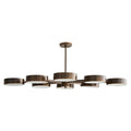Arteriors Home 89117  8 Light/heritage Brass/frosted Glass Image 1