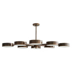 Arteriors Home 89117  8 Light/heritage Brass/frosted Glass Image 1