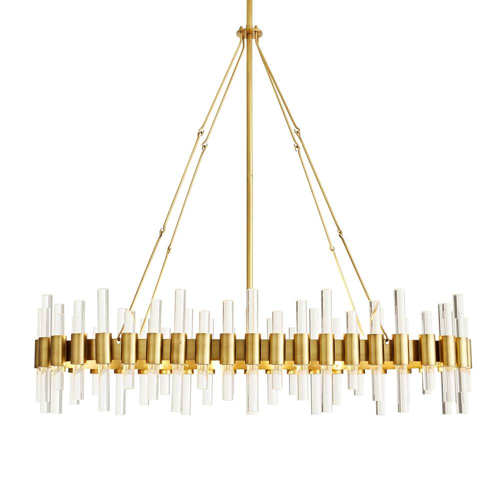 Arteriors Home  10 Light/antique Brass/clear Acrylic