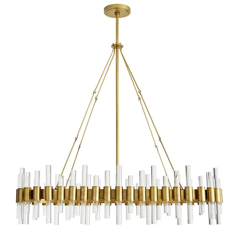 Arteriors Home 89130  10 Light/antique Brass/clear Acrylic Image 4