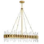 Arteriors Home 89130  10 Light/antique Brass/clear Acrylic Image 2