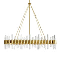 Arteriors Home 89130  10 Light/antique Brass/clear Acrylic Image 1