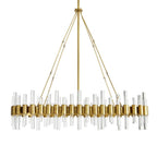Arteriors Home 89130  10 Light/antique Brass/clear Acrylic Image 1