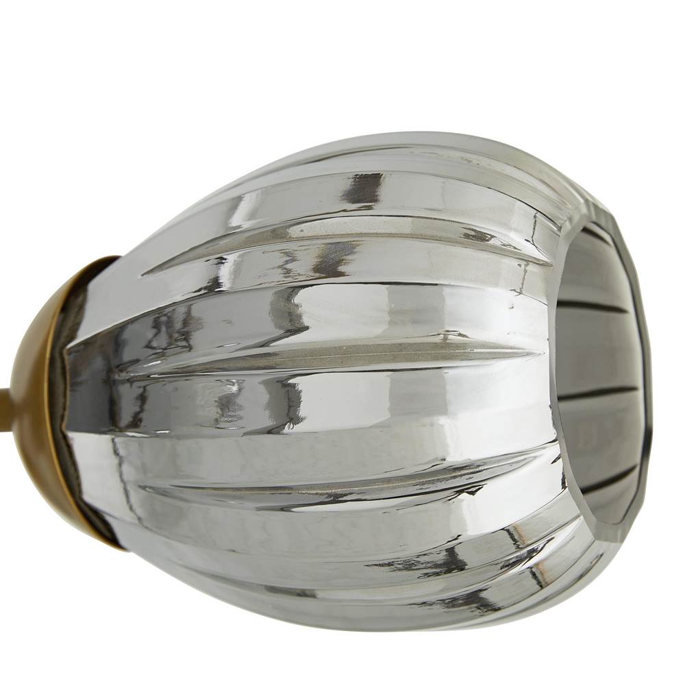 Arteriors Home 89313  7 Light/antique Brass/smoke Luster Glass Image 2
