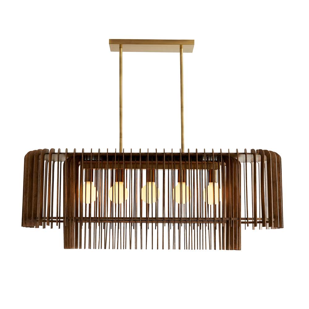 Arteriors Home  5 Light/dark Walnut/antique Brass