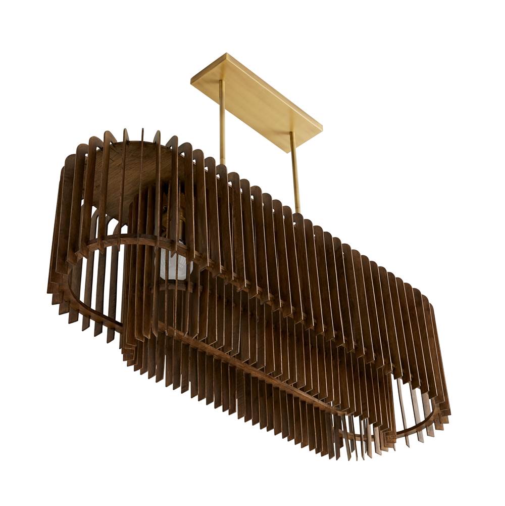 Arteriors Home 89334  5 Light/dark Walnut/antique Brass Image 2