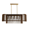 Arteriors Home 89334  5 Light/dark Walnut/antique Brass Image 1