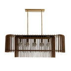 Arteriors Home 89334  5 Light/dark Walnut/antique Brass Image 1