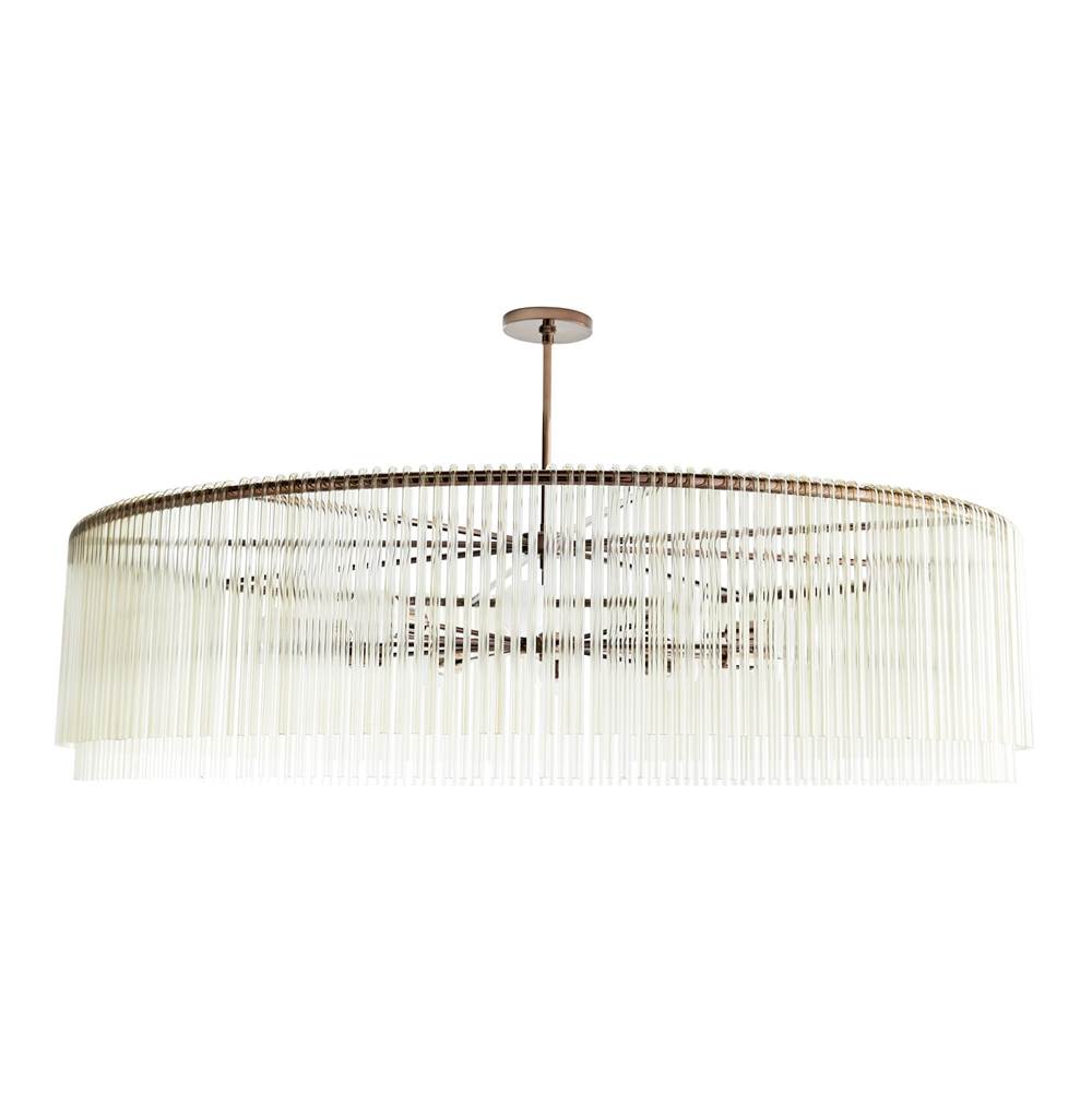 Arteriors Home 89422  12 Light/brown Nickel/smoke Glass Image 1