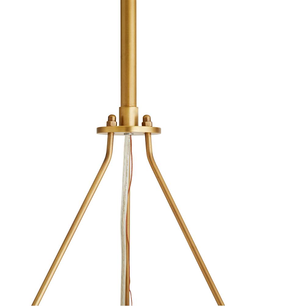 Arteriors Home 89447 Antique Brass 12 Light/antique Brass/opal Swirl Glass Image 3