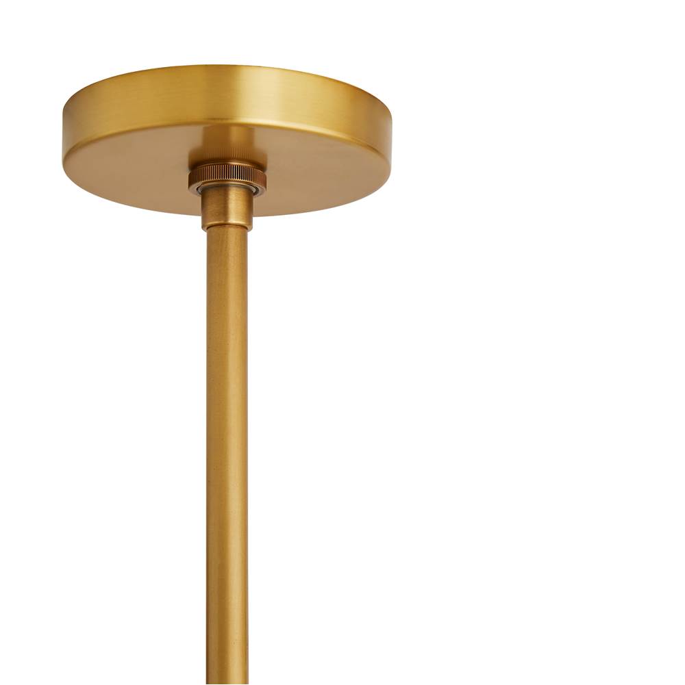 Arteriors Home 89447 Antique Brass 12 Light/antique Brass/opal Swirl Glass Image 2