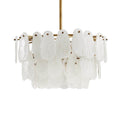 Arteriors Home 89454  3 Light/antique Brass/white Marbled Glass Image 1